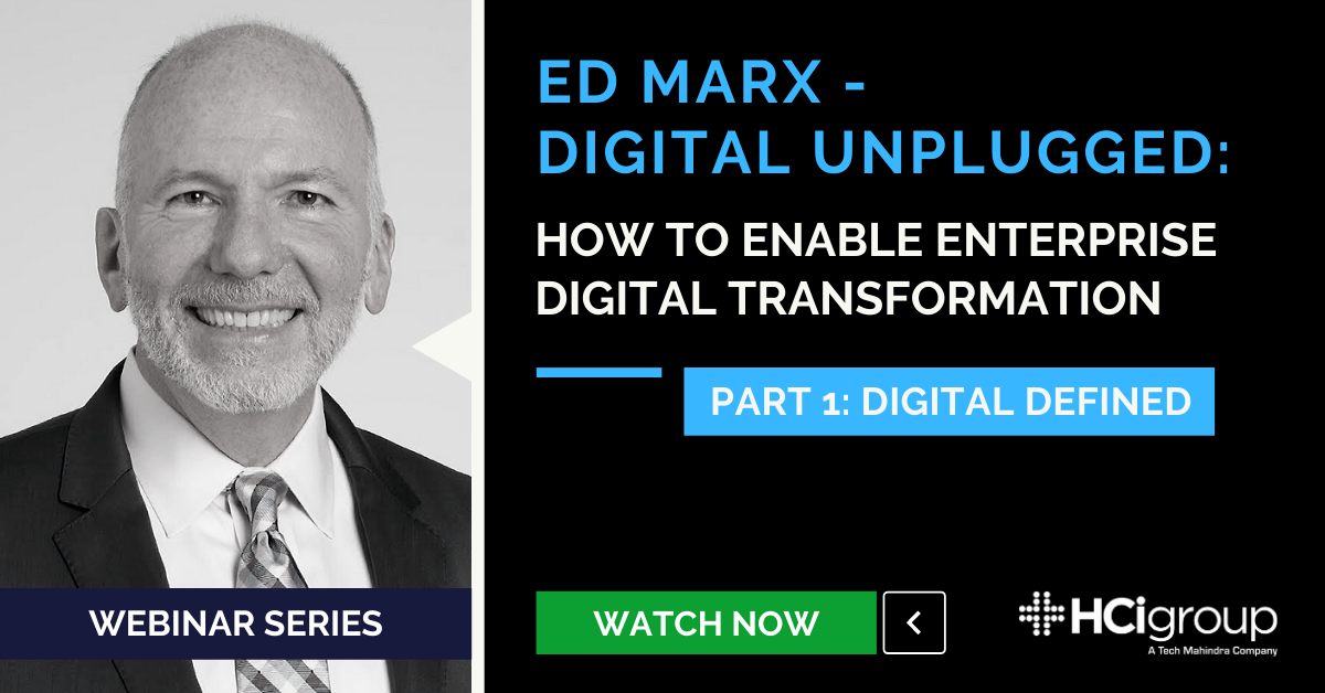 Webinar Series Launch - Digital Unplugged with Ed Marx